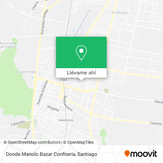 Mapa de Donde Manolo Bazar Confitería