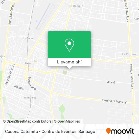 Mapa de Casona Catemito - Centro de Eventos