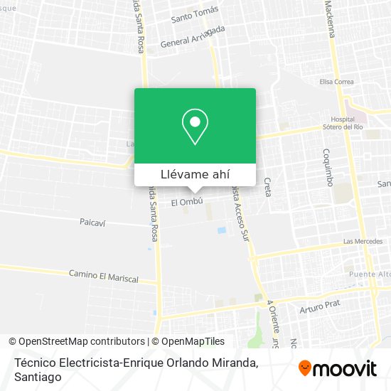 Mapa de Técnico Electricista-Enrique Orlando Miranda