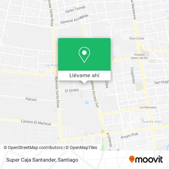 Mapa de Super Caja Santander