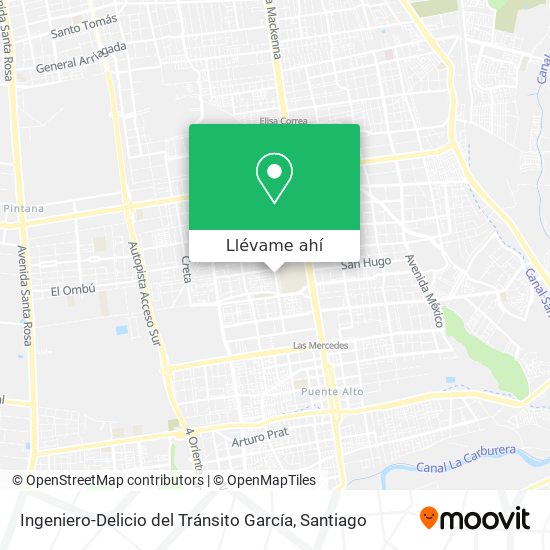 Mapa de Ingeniero-Delicio del Tránsito García