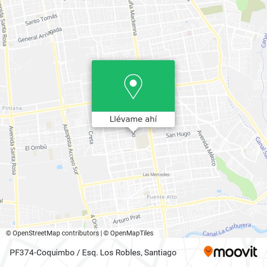 Mapa de PF374-Coquimbo / Esq. Los Robles