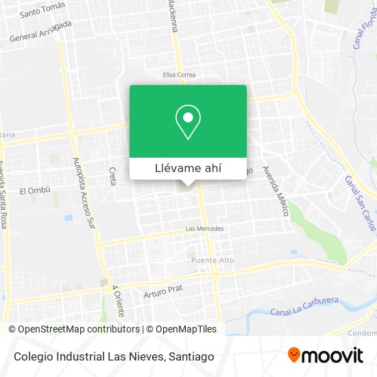 Mapa de Colegio Industrial Las Nieves