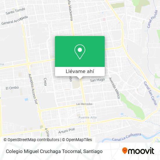 Mapa de Colegio Miguel Cruchaga Tocornal