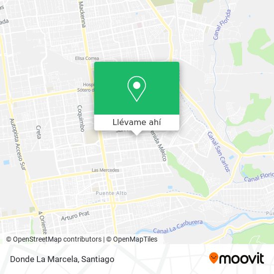 Mapa de Donde La Marcela