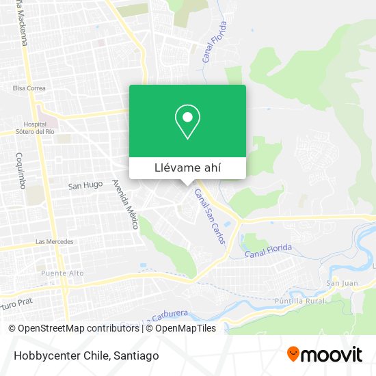 Mapa de Hobbycenter Chile