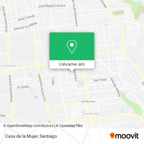 Mapa de Casa de la Mujer