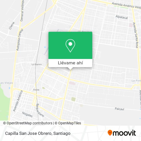 Mapa de Capilla San Jose Obrero