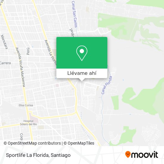 Mapa de Sportlife La Florida