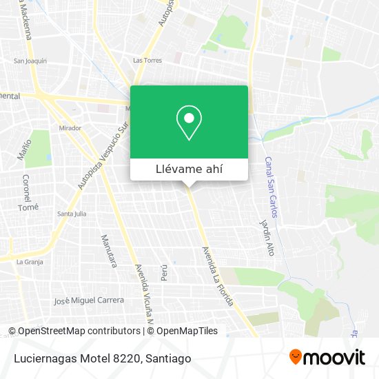 Mapa de Luciernagas Motel 8220