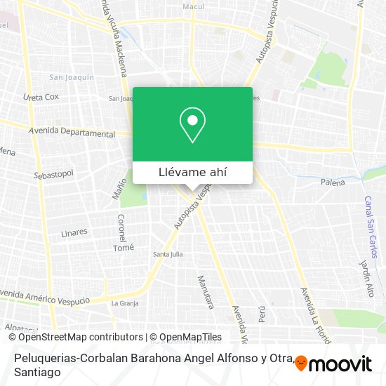 Mapa de Peluquerias-Corbalan Barahona Angel Alfonso y Otra