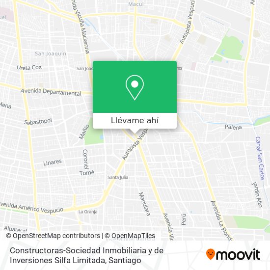 Mapa de Constructoras-Sociedad Inmobiliaria y de Inversiones Silfa Limitada