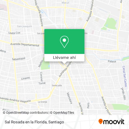 Mapa de Sal Rosada en la Florida
