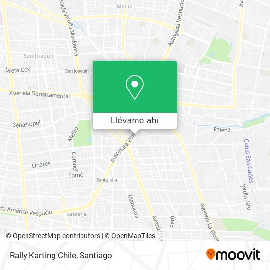 Mapa de Rally Karting Chile