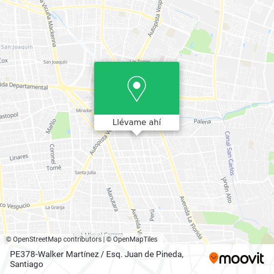 Mapa de PE378-Walker Martínez / Esq. Juan de Pineda