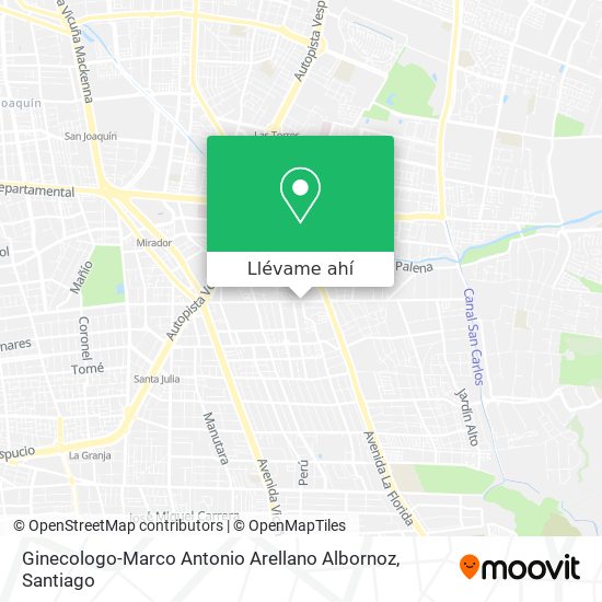 Mapa de Ginecologo-Marco Antonio Arellano Albornoz