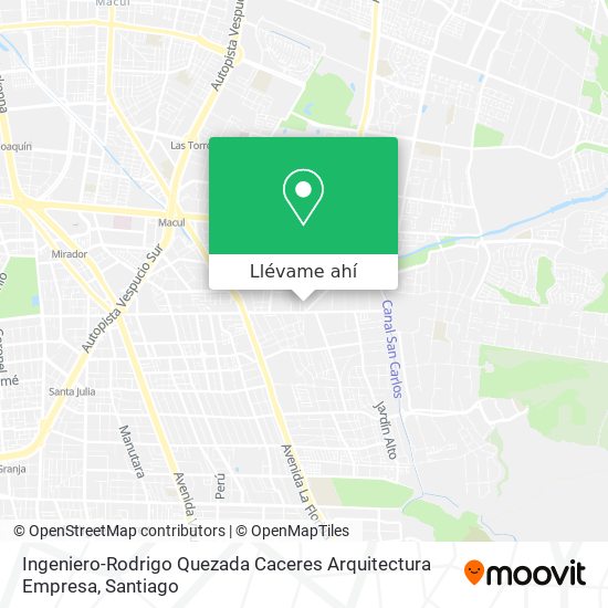 Mapa de Ingeniero-Rodrigo Quezada Caceres Arquitectura Empresa