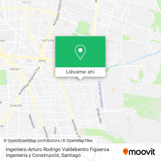 Mapa de Ingeniero-Arturo Rodrigo Valdebenito Figueroa Ingeniería y Construcció