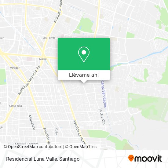 Mapa de Residencial Luna Valle