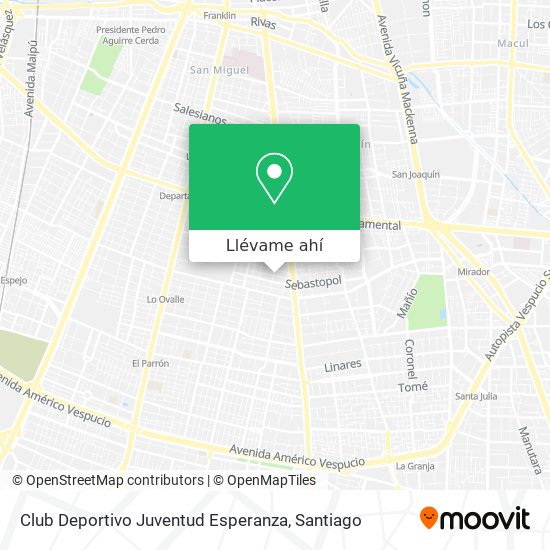 Mapa de Club Deportivo Juventud Esperanza