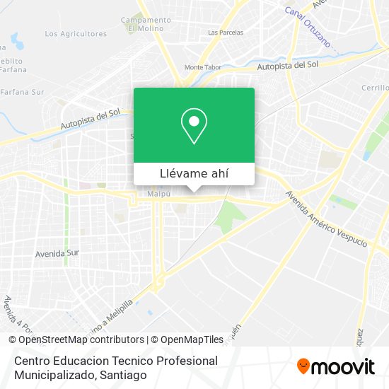 Mapa de Centro Educacion Tecnico Profesional Municipalizado