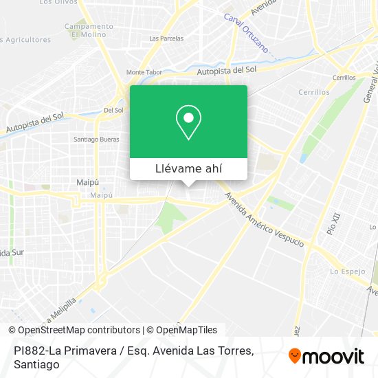 Mapa de PI882-La Primavera / Esq. Avenida Las Torres