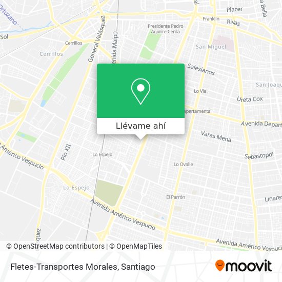 Mapa de Fletes-Transportes Morales