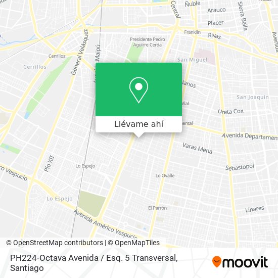 Mapa de PH224-Octava Avenida / Esq. 5 Transversal