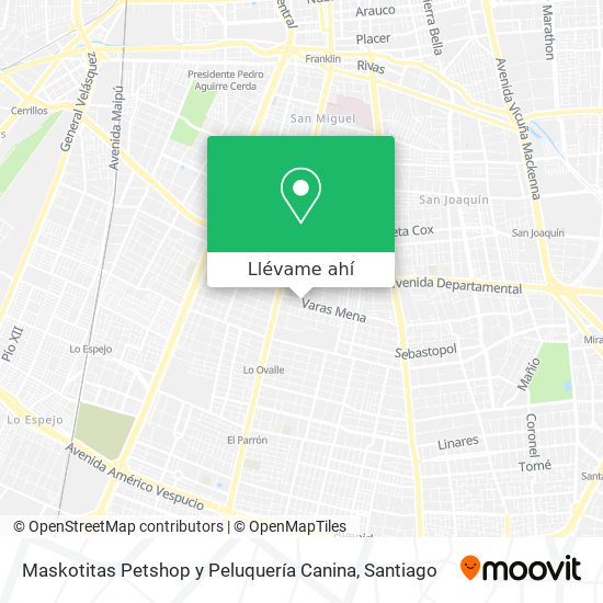 Mapa de Maskotitas Petshop y Peluquería Canina