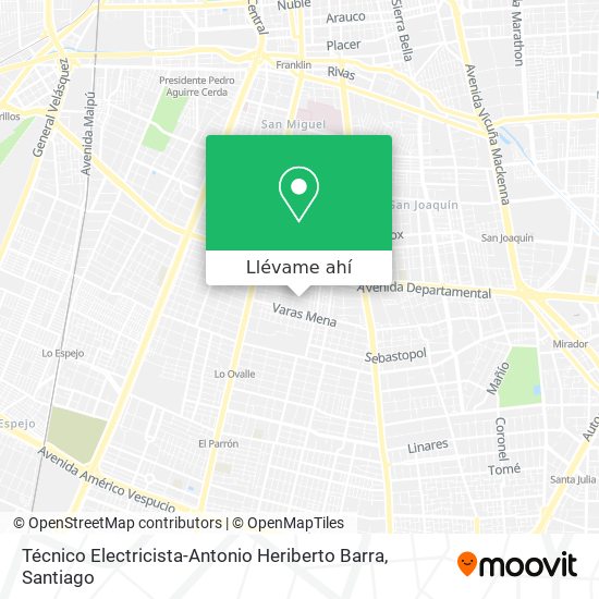 Mapa de Técnico Electricista-Antonio Heriberto Barra