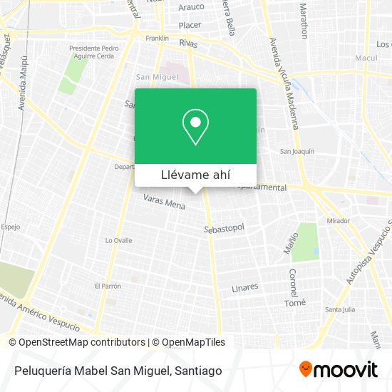 Mapa de Peluquería Mabel San Miguel