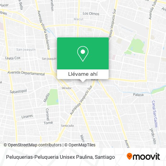 Mapa de Peluquerias-Peluqueria Unisex Paulina