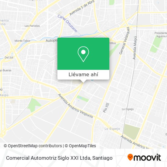 Mapa de Comercial Automotriz Siglo XXI Ltda