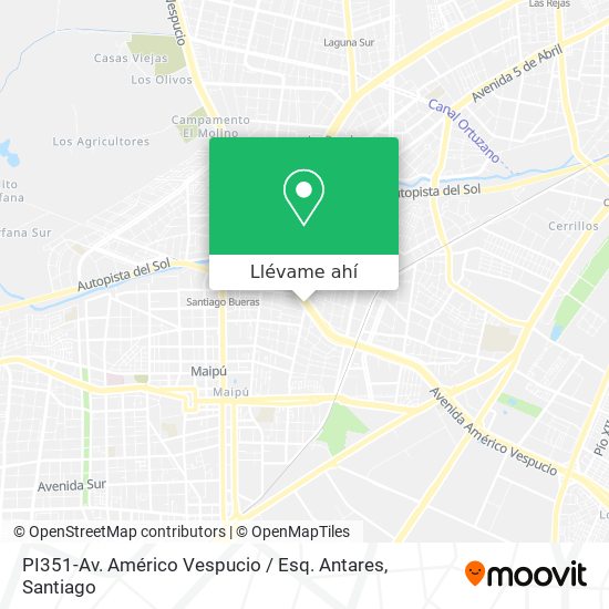 Mapa de PI351-Av. Américo Vespucio / Esq. Antares