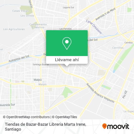 Mapa de Tiendas de Bazar-Bazar Libreria Marta Irene