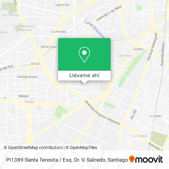 Mapa de PI1389-Santa Teresita / Esq. Dr. V. Salcedo
