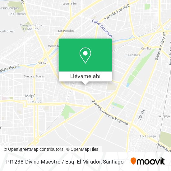 Mapa de PI1238-Divino Maestro / Esq. El Mirador