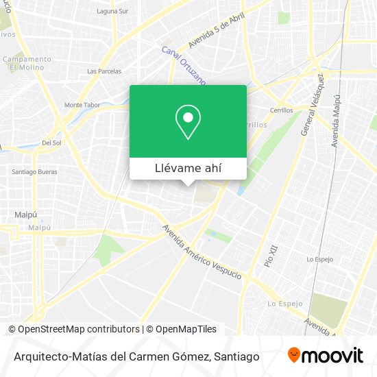 Mapa de Arquitecto-Matías del Carmen Gómez