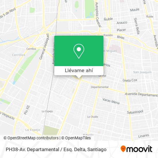 Mapa de PH38-Av. Departamental / Esq. Delta