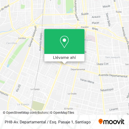 Mapa de PH8-Av. Departamental / Esq. Pasaje 1