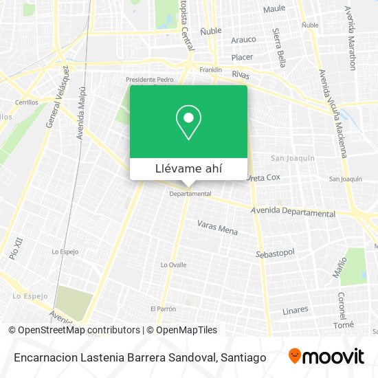 Mapa de Encarnacion Lastenia Barrera Sandoval