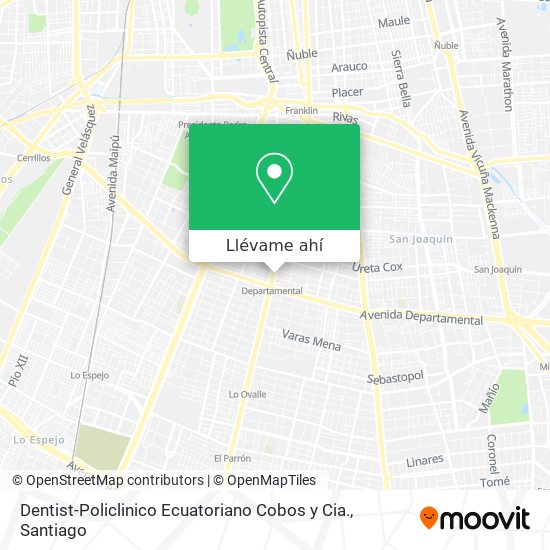 Mapa de Dentist-Policlinico Ecuatoriano Cobos y Cia.