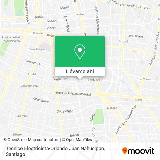 Mapa de Técnico Electricista-Orlando Juan Nahuelpan
