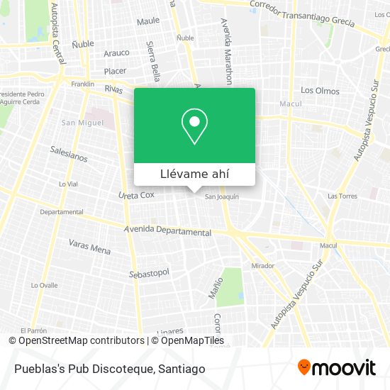 Mapa de Pueblas's Pub Discoteque