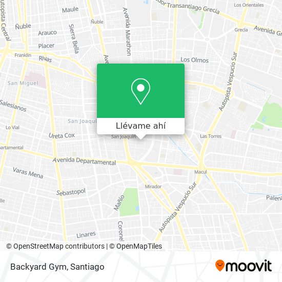 Mapa de Backyard Gym