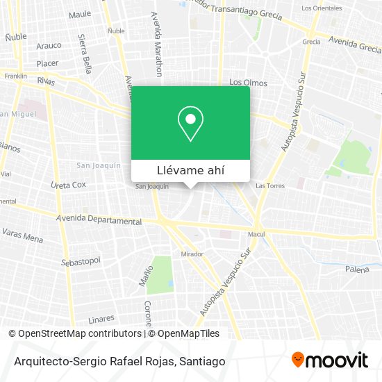 Mapa de Arquitecto-Sergio Rafael Rojas
