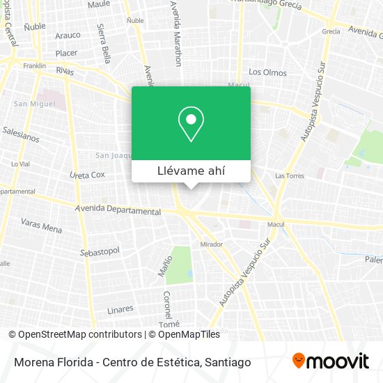 Mapa de Morena Florida - Centro de Estética