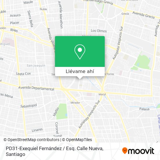 Mapa de PD31-Exequiel Fernández / Esq. Calle Nueva
