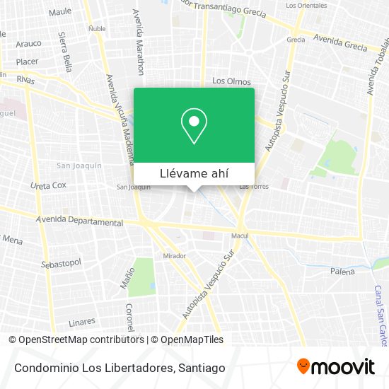 Mapa de Condominio Los Libertadores