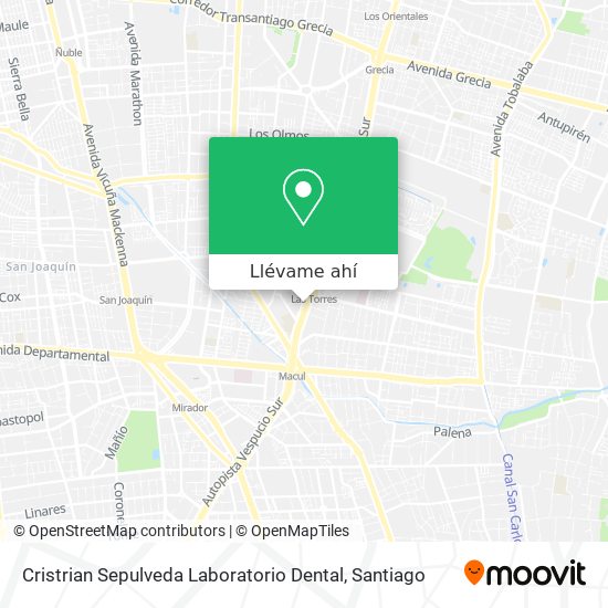Mapa de Cristrian Sepulveda Laboratorio Dental
